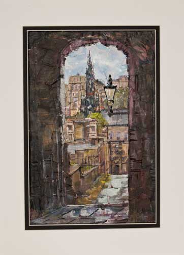 Scott Memorial from the Royal Mile, Edinburgh